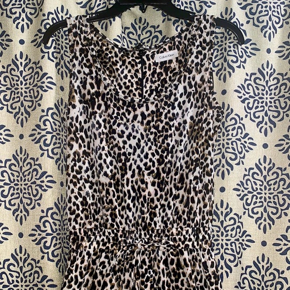 Calvin Klein cheetah print jumpsuit - Picture 3 of 6